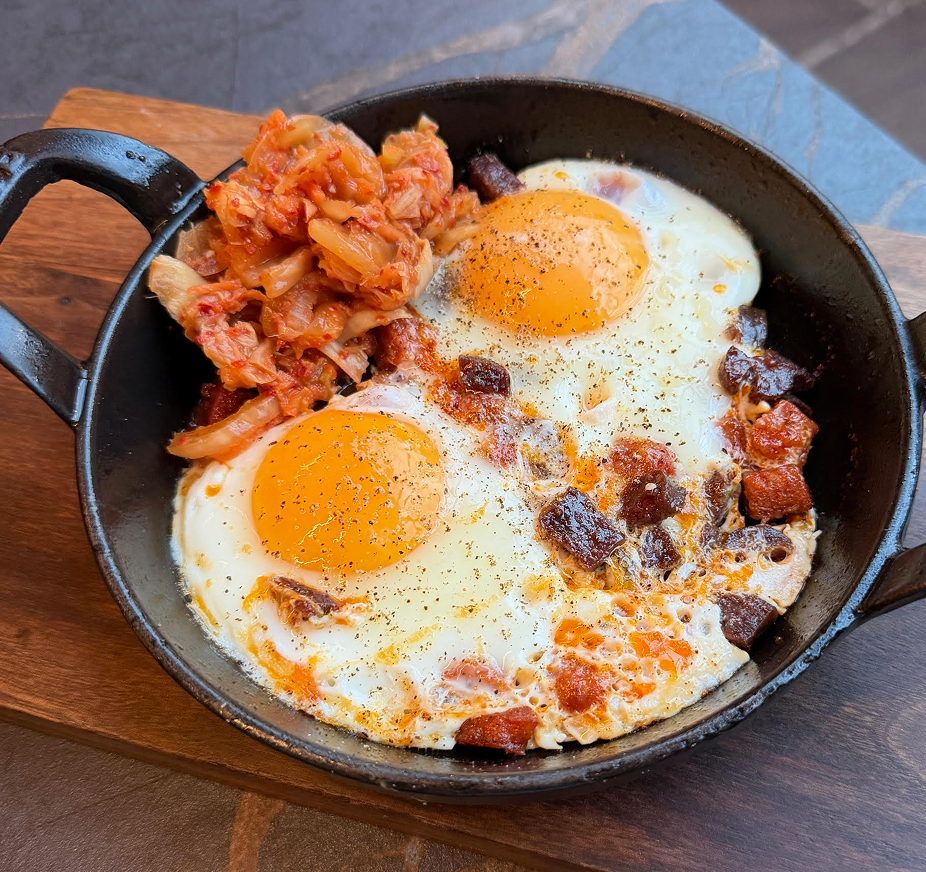 Masons Meat's Beef Sticks & chorizo fried eggs